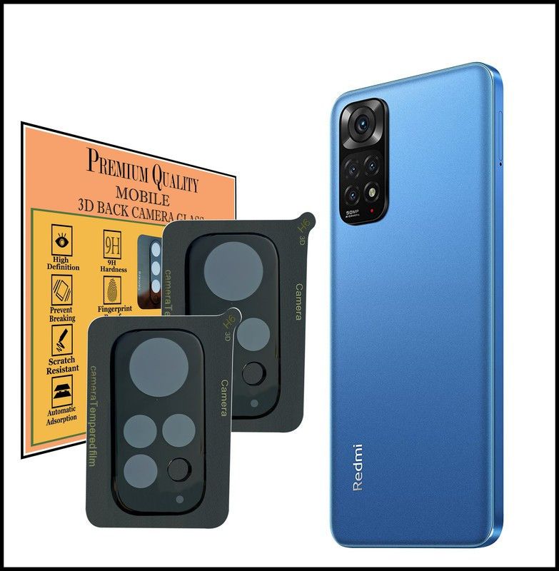 Hideous Back Camera Lens Glass Protector for Redmi Note 11  (Pack of: 2)