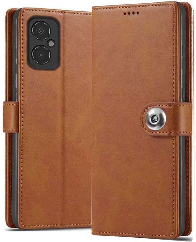 SHINESTAR. Back Cover for Poco M4 5G  (Brown)