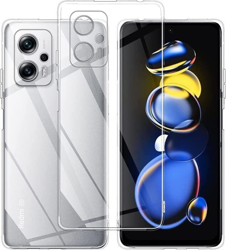 KRBL Back Cover for Redmi K50i 5G  (Transparent, Flexible, Pack of: 1)
