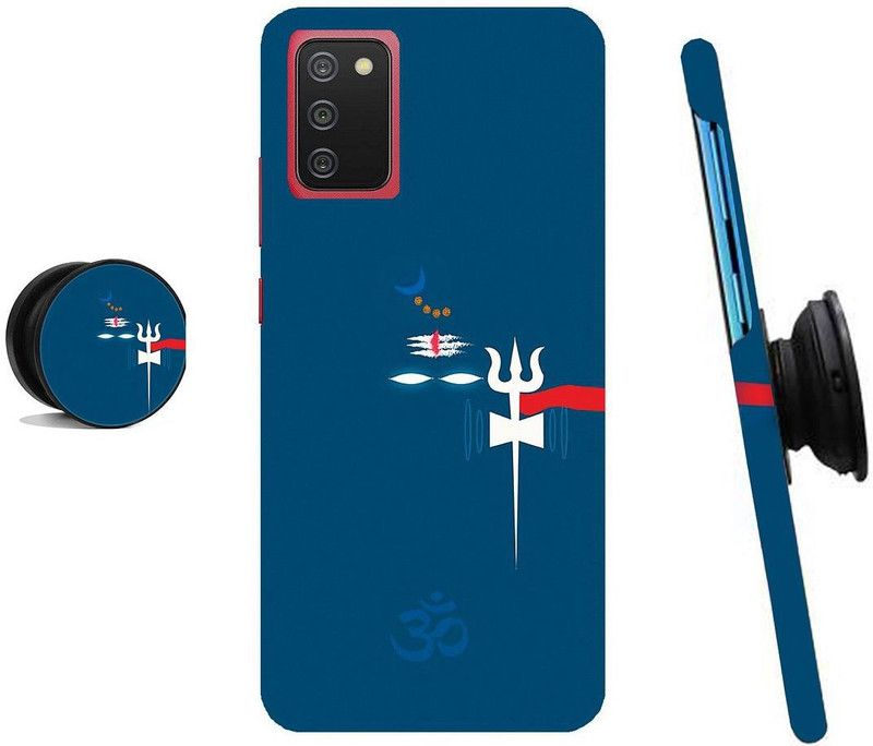 SPBR Back Cover for Samsung Galaxy A03s, Samsung Galaxy A02s, Samsung Galaxy M02s, Samsung Galaxy F02s  (Blue, White, Cases with Holder)