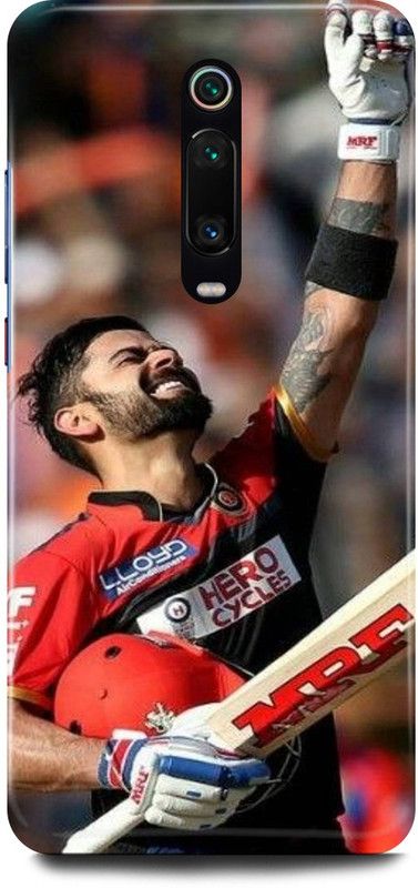 FRONK Back Cover for Redmi K20 Pro, VIRAT, KOHLI, INDIAN, PLAYER, RCB  (Red, Hard Case, Pack of: 1)