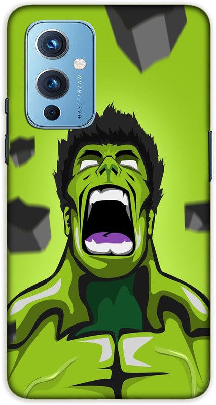 iprinto Back Cover for OnePlus 9 hulk Back Cover  (Green, Hard Case, Pack of: 1)