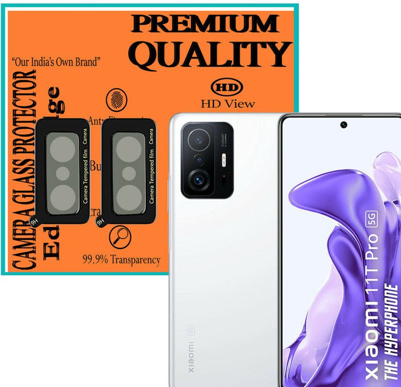 DAFFIN Back Camera Lens Glass Protector for Xiaomi11TPro5G  (Pack of: 2)