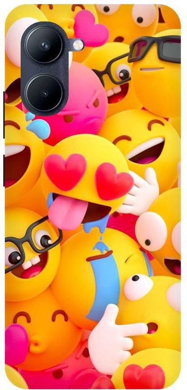 Vinsmoke Back Cover for Realme C33 Smily-Emoji-Smile-Happy-Cute-Cartoon-277  (Multicolor, Shock Proof)