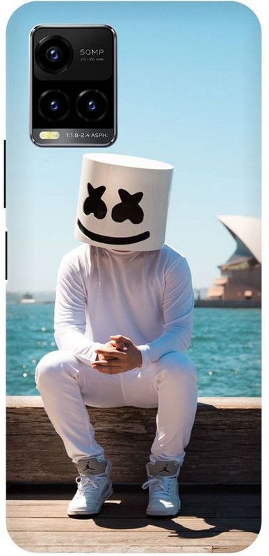 PICHKU Back Cover for VIVO Y21a-V2149-MARSHMELLO,MUSIC,MASK,ALAN,WALKER,JOKER,BOYS,CARTOON,NINJA  (White, Hard Case, Pack of: 1)