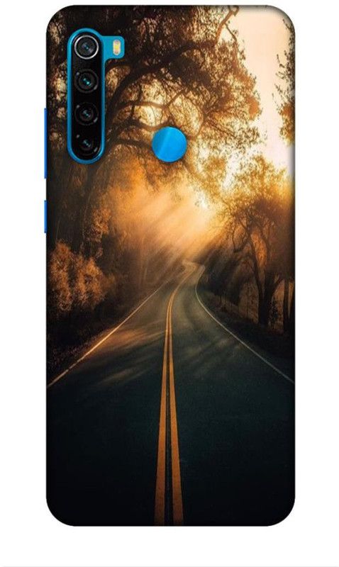 CRAFTARA Back Cover for Xiaomi Redmi Note 8  (Orange, Grey, Hard Case)