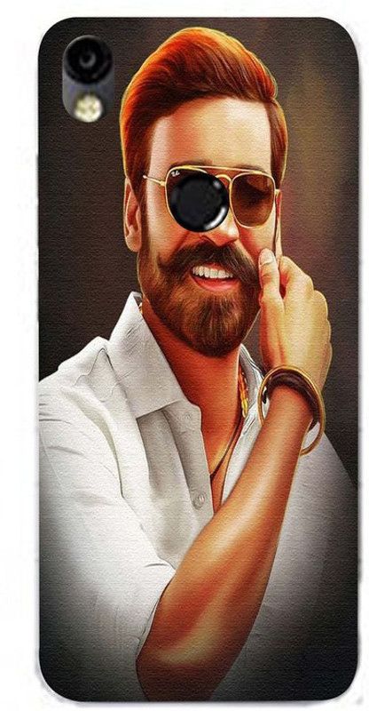 Golden Mask Back Cover for Sky Hawk Back Cover For Tecno Camon I Air Sketch Of Dhanush  (Multicolor, Waterproof, Silicon, Pack of: 1)