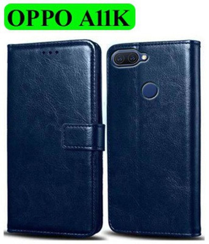 Wynhard Flip Cover for OPPO A11K  (Blue, Grip Case, Pack of: 1)