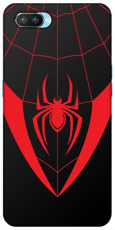 REALKING Back Cover for Realme C1  (Black, Red, Grip Case, Silicon, Pack of: 1)