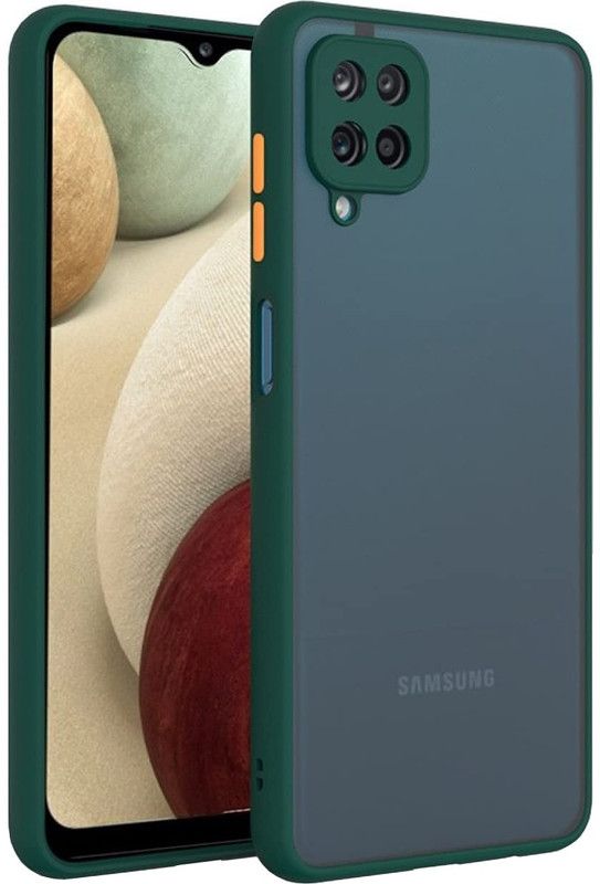 Infigo Back Cover for Samsung Galaxy F12  (Green, Camera Bump Protector)