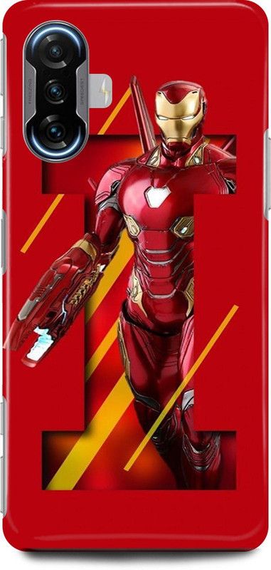 play fast Back Cover for POCO F3 GT IRON, MAN, MARVEL, SUPER, HERO  (Red, Hard Case)
