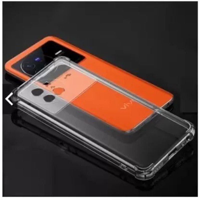 VDAT Back Cover for Vivo X80  (Transparent, Shock Proof, Silicon, Pack of: 1)
