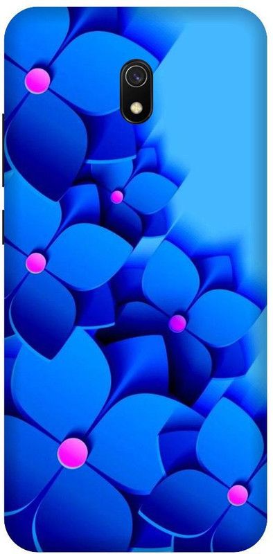 SSMORYA Back Cover for Redmi 8A Blue Drops Printed Back Cover  (Multicolor, Waterproof, Pack of: 1)