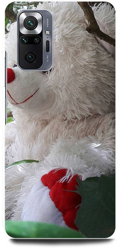FRONK Back Cover for REDMI Note 10 Pro, TEDDY, BEAR, CARTOON, ART, DOLL  (White, Hard Case, Pack of: 1)