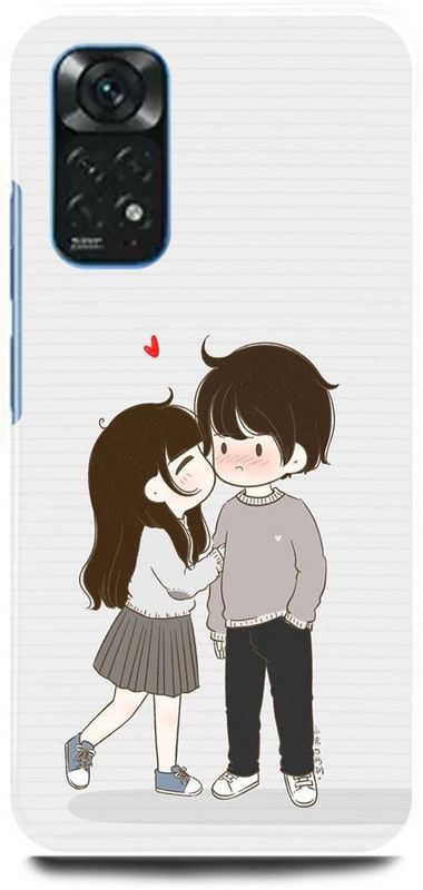 play fast Back Cover for Redmi Note 11S CUTE, COUPLE, LOVELY, BOY, GIRL  (White, Hard Case, Pack of: 1)