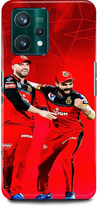 play fast Back Cover for Realme 9 Pro 5G, RMX3471 VIRAT, KOHLI, AB, DE, VILLERS, PLAYER, RCB  (Red, Hard Case, Pack of: 1)