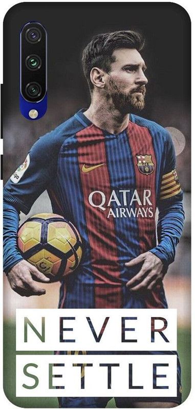 SSMORYA Back Cover for Redmi Mi A3 Messi 10 FCB Printed Back Cover  (Multicolor, Waterproof)