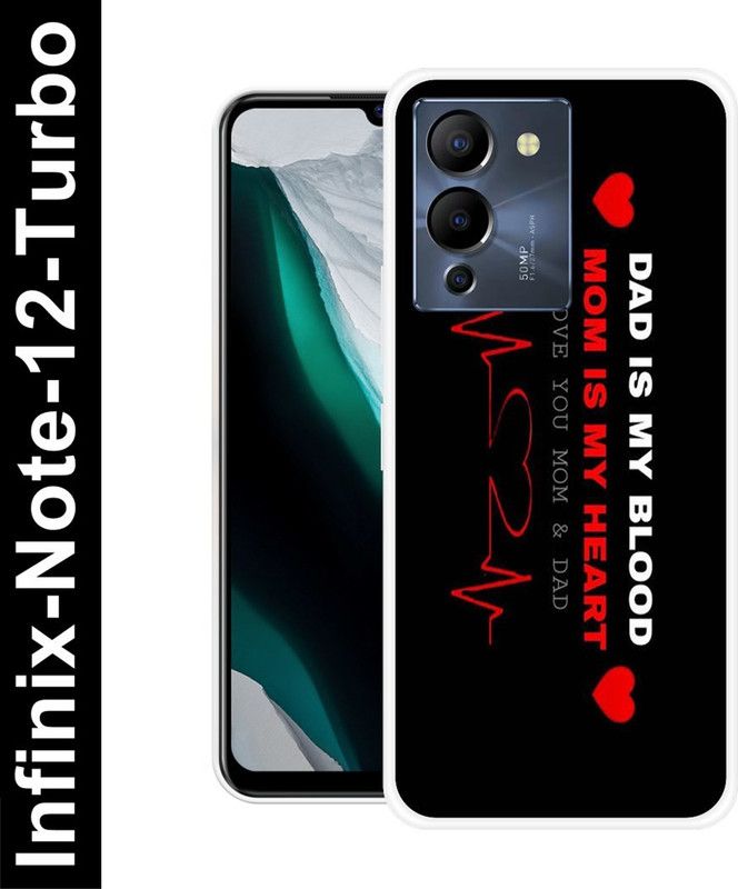 Aabra Back Cover for Infinix Note 12 Turbo  (Black, Flexible, Silicon, Pack of: 1)