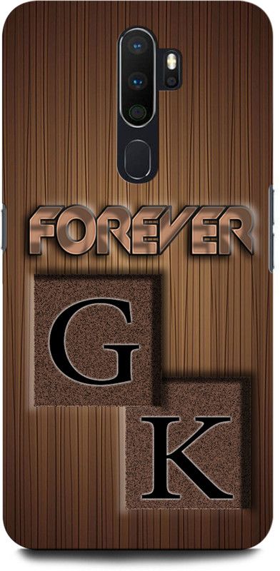 INTELLIZE Back Cover for OPPO A9 2020 GK, G LOVE K, K LOVE G, G LETTER, K LETTER, GK NAME  (Multicolor, Hard Case, Pack of: 1)