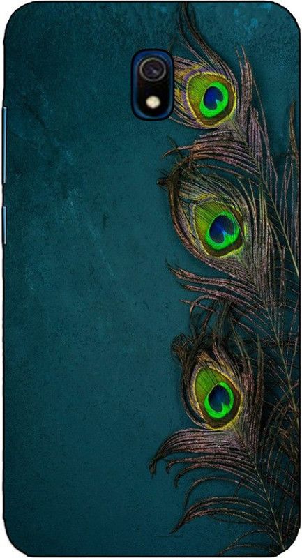 CROKIAN Back Cover for Reami 8A Peacock Feather Back Cover  (Multicolor, Hard Case, Pack of: 1)
