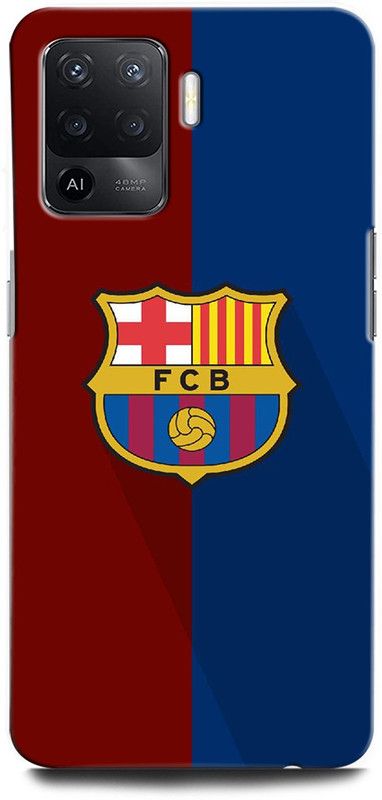 ORBIQE Back Cover for OPPO F19 Pro CPH2285 BARCELONA, LOGO, BARCELONA EMBLEM, FOOTBALL, FCB, SPORTS  (Multicolor, Hard Case, Pack of: 1)