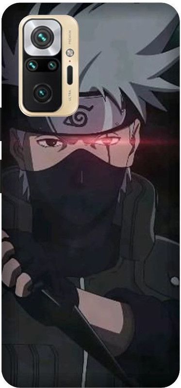 GRAFIQE Back Cover for REDMI Note 10 Pro Max M2101K6I KAKASHI, NARUTO, ANIME, NEON, SUPERHERO, NINJA, BLACK  (Multicolor, Shock Proof, Pack of: 1)