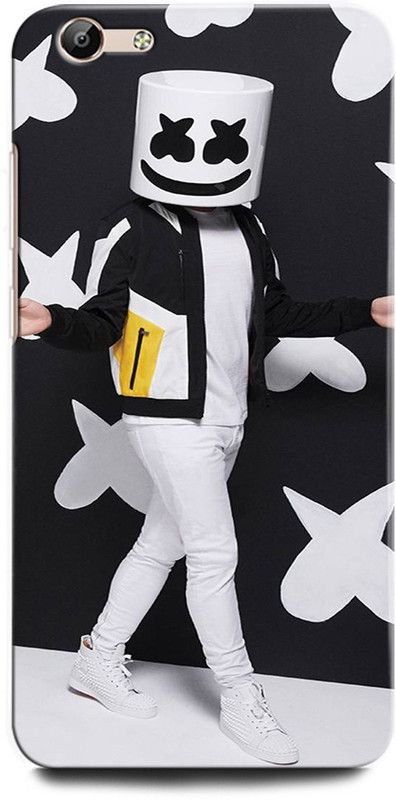 ORBIQE Back Cover for Vivo Y66 1609 MARSHMELLO, DJ, EDM, MUSIC, SMILEY, FUNNY  (Multicolor, Hard Case, Pack of: 1)