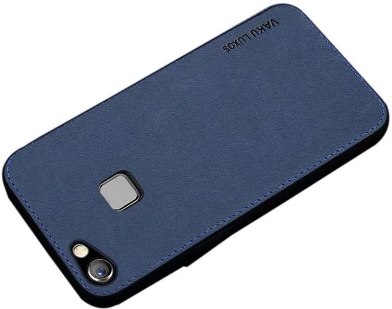 Vaku Luxos Back Cover for Vivo Y83 Luxico Series Hand-Stitched Cotton Textile Water-proof Case  (Blue, Shock Proof, Pack of: 1)