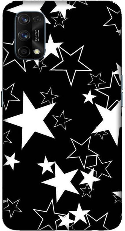 CROKIAN Back Cover for Realme 7 Pro Black star Back Cover  (Multicolor, Hard Case, Pack of: 1)