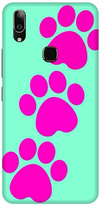 KARJUN Back Cover for Vivo V9 Pro, Pink Flowers Multicolour Printed  (Multicolor, Hard Case, Pack of: 1)