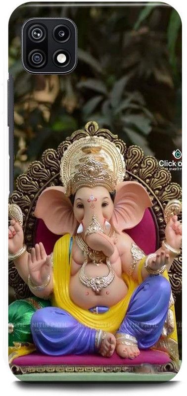 FUGGA Back Cover for SAMSUNG Galaxy A22 5G, GANESH, GANESH, JI, GOD, GAJANAND, GANPATI, BAPPA  (Multicolor, Hard Case, Pack of: 1)