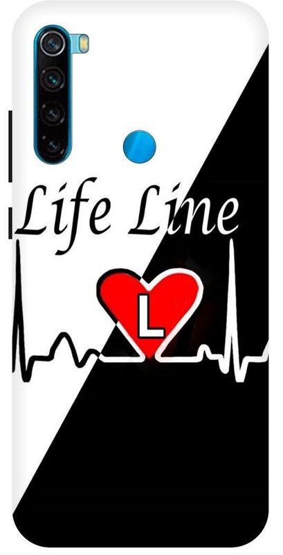 PICHKU Back Cover for REDMI NOTE 8-M1908C3JH-L,LATTER,ALPHABET,NAME,DESIGN,LIFE,LINE,GIRLS,BOYS,LOVE  (Black, Hard Case, Pack of: 1)