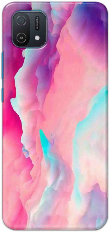 NDCOM Back Cover for Oppo A16e Color Wave Printed  (Multicolor, Hard Case, Pack of: 1)