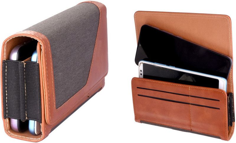 HARITECH Pouch for Samsung Galaxy A8 (2018)  (Brown, Pack of: 1)