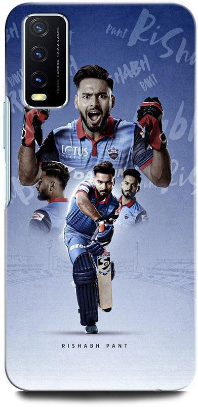 ORBIQE Back Cover for Vivo Y20i V2027 RISHABH PANT, CRICKET, INDIA, INDIANCRICKETCAPTAIN  (Multicolor, Shock Proof, Pack of: 1)