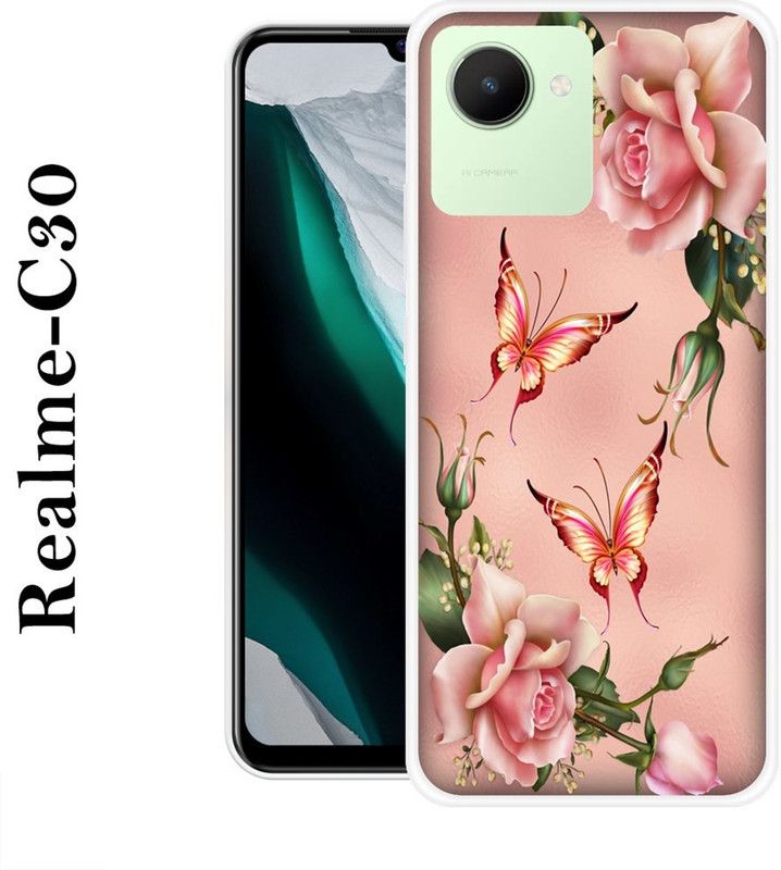 SIMAWAT Back Cover for Realme C30  (Multicolor, Silicon)