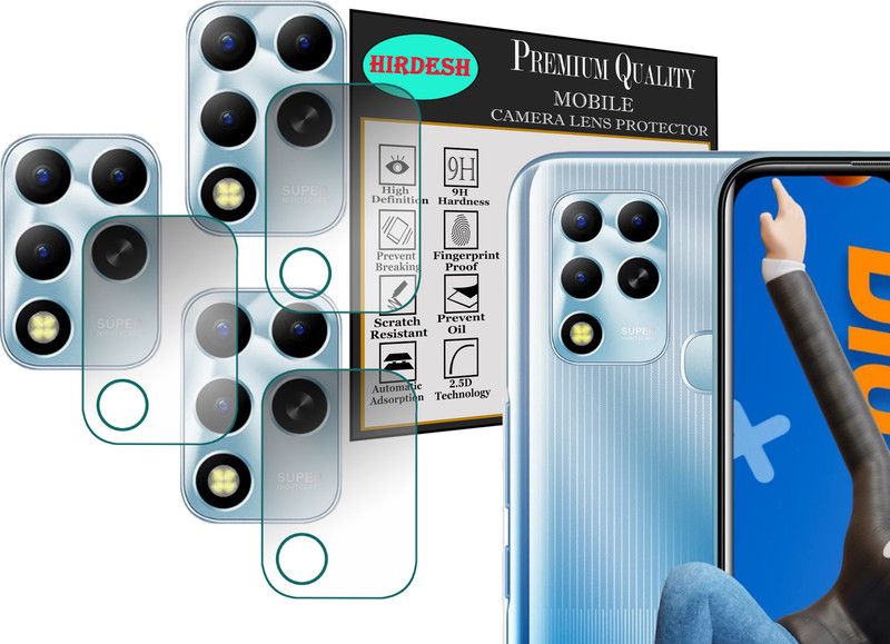 hirdesh Back Camera Lens Glass Protector for Infinix Hot 12  (Pack of: 3)