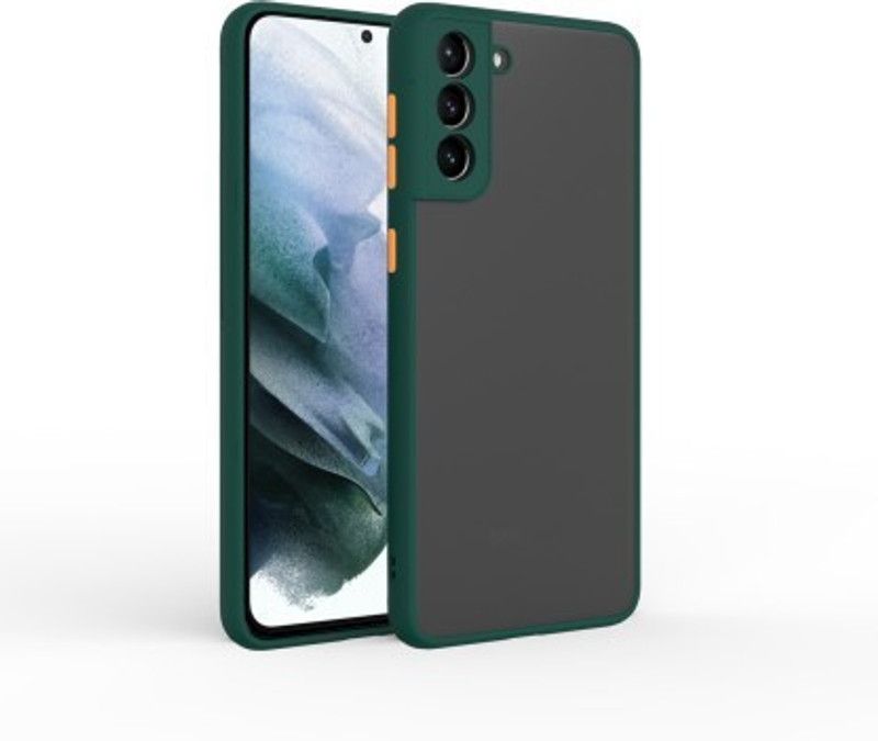 Cermarise Back Cover for Samsung Galaxy S21 Plus  (Green, Camera Bump Protector, Pack of: 1)