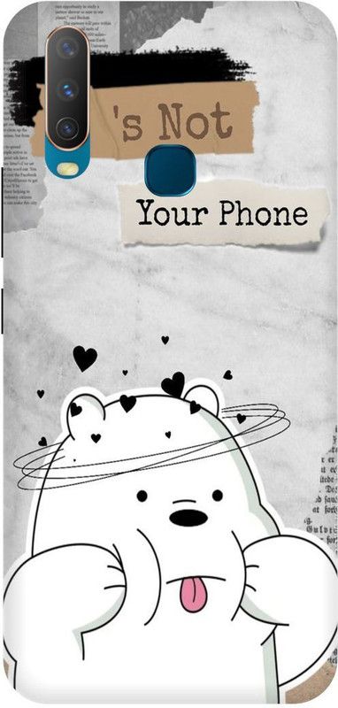 Zaplab Back Cover for Vivo Y12, 1904, Panda Love Printed  (Multicolor, Hard Case, Pack of: 1)