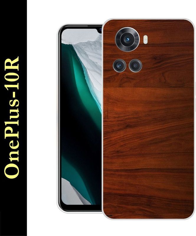 CellWorld Back Cover for Oneplus 10R  (Brown, Grip Case, Silicon)