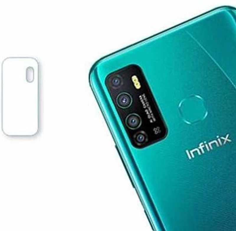 Transparent Back Camera Lens Glass Protector for Bii Infinix Note 8  (Pack of: 2)