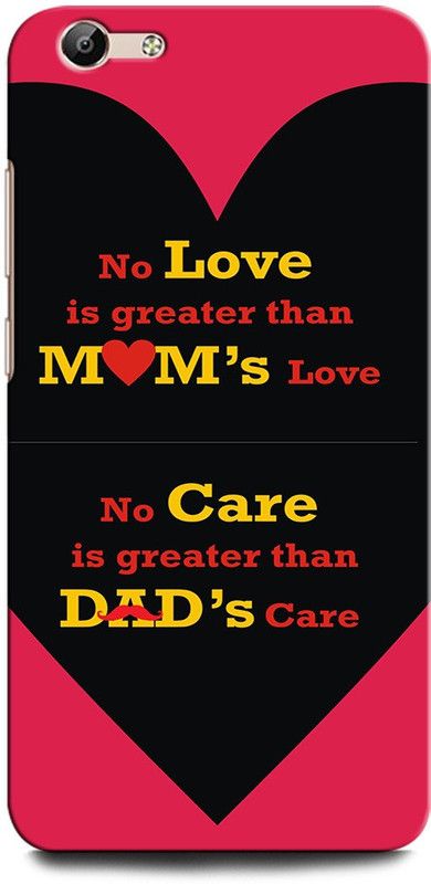 GRAFIQE Back Cover for Vivo Y69 1714 MOTHER, MAA, FATHER, LIFE LINE, I LOVE MY MOM DAD  (Multicolor, Shock Proof, Pack of: 1)