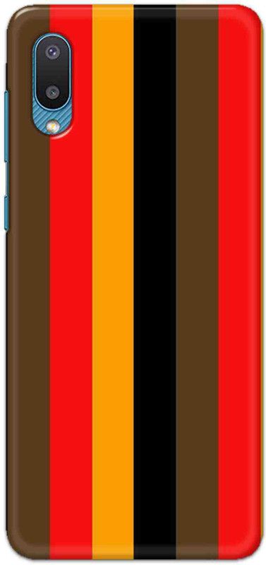 NDCOM Back Cover for Samsung Galaxy M02 Stripes Designer Printed  (Multicolor, Hard Case, Pack of: 1)