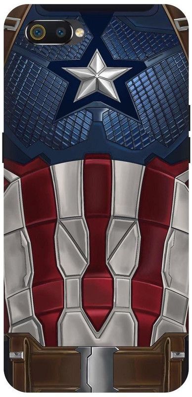 THE NARAYANA COLLECTIONS Back Cover for REALME C2-RMX1941-CAPTAIN,AMERICA,AVENGERS,SUIT,SHIELD  (Multicolor, Hard Case, Pack of: 1)