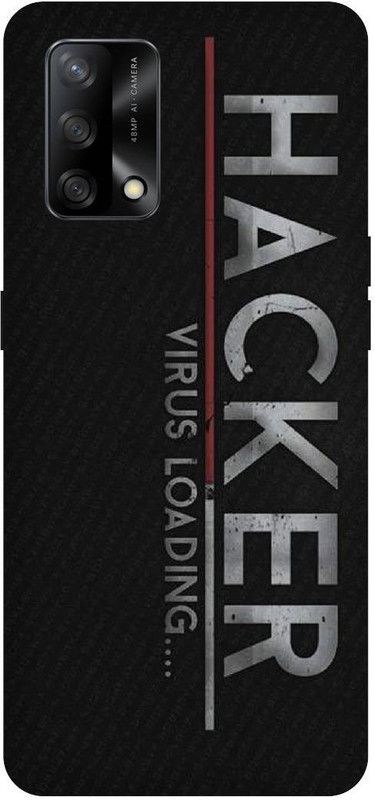 PICHKU Back Cover for OPPO A74  (Black, White, Hard Case, Pack of: 1)