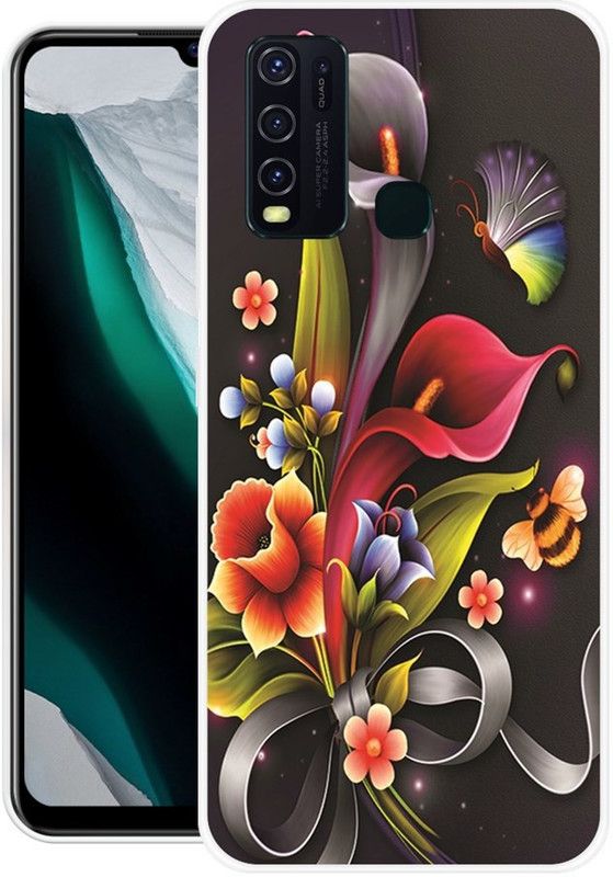 Vaultcase Back Cover for Vivo Y30  (Multicolor, Dual Protection, Silicon, Pack of: 1)