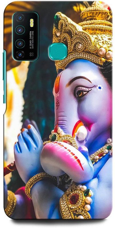 INTELLIZE Back Cover for Infinix Hot 9 GANESH JI, GANPATI, LORD GANESHA, GOD  (Multicolor, Hard Case, Pack of: 1)
