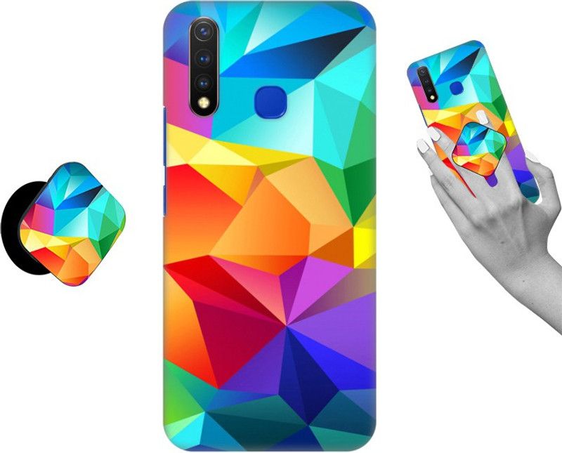 iCopertina Back Cover for Vivo U20  (Multicolor, Cases with Holder, Pack of: 1)