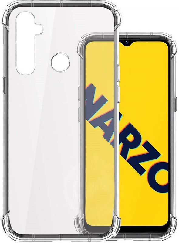 ment Back Cover for realme narzo 10  (Transparent, Flexible, Silicon)