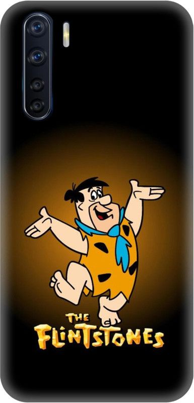 #Uncultured Back Cover for Oppo F15 - Flinstones Print  (Multicolor, Hard Case, Pack of: 1)